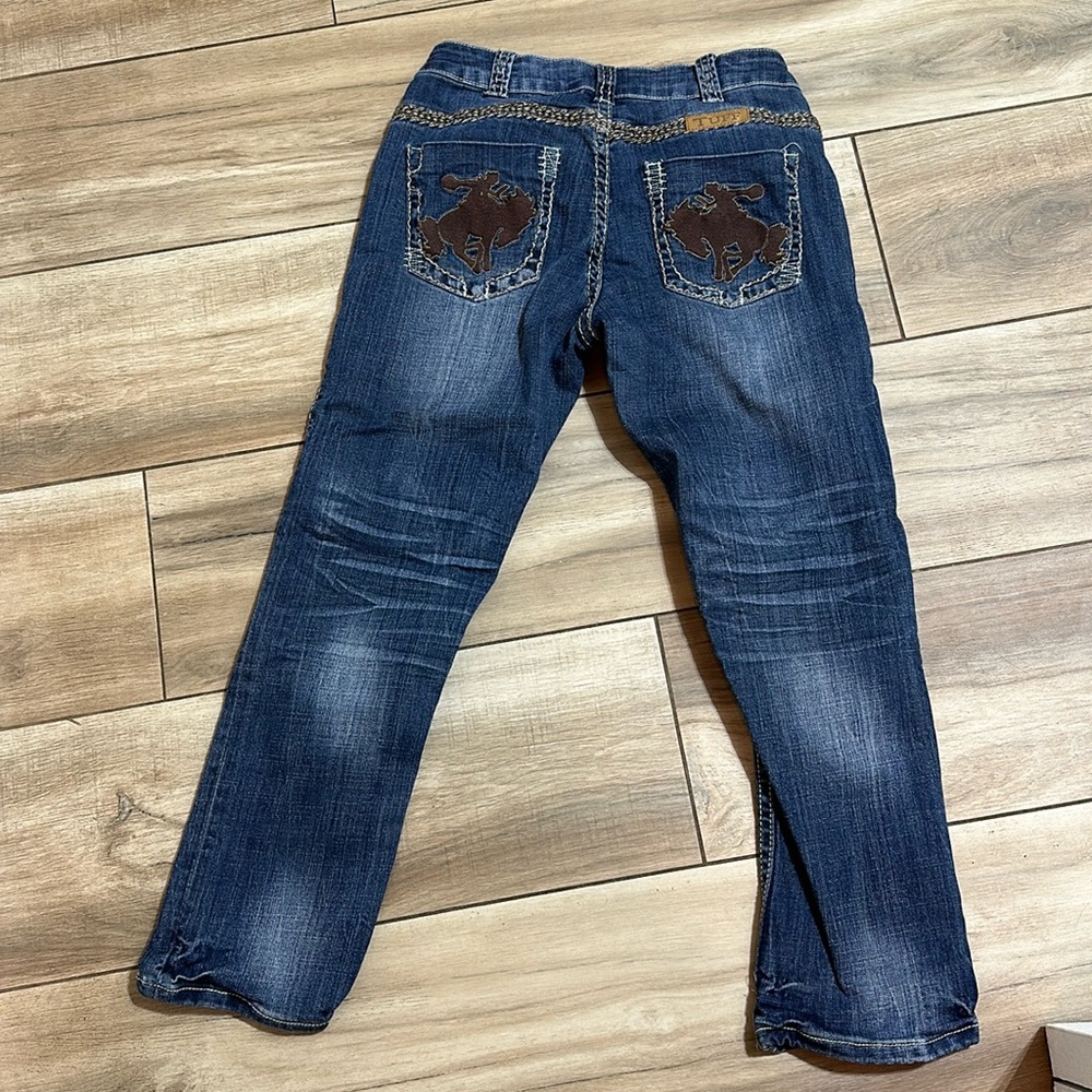 Cowgirl Tuff cropped jeans